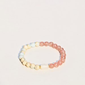 Abundant Energy Bracelet - Shoushan Stone & Strawberry Crystal